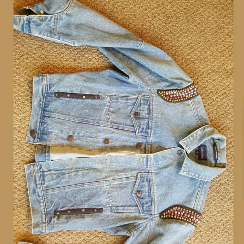 Vtg womens Calvin Klein denim jacket